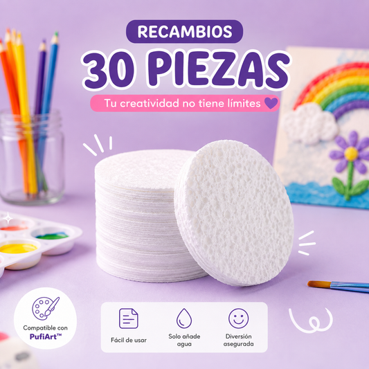 Pack 30 hojas - Recambios PuffyArt™