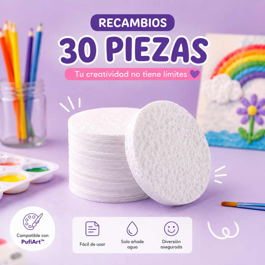 Pack 30 hojas - Recambios PuffyArt™